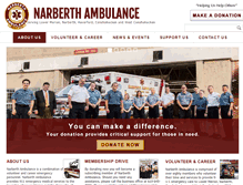 Tablet Screenshot of narberthambulance.org